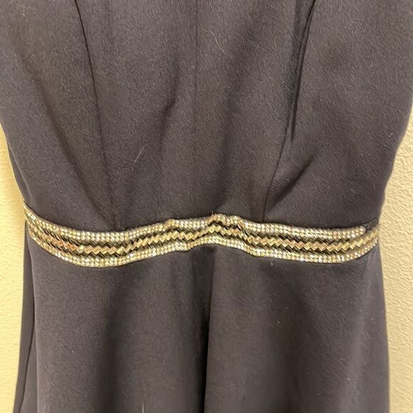 Emerald Sundae woman’s dark navy blue dress with embellished diamonds - Picture 3 of 16